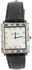 Anne Klein Inlay Crystal for Women - Casual Leather Band Watch - 10/8023MPBK