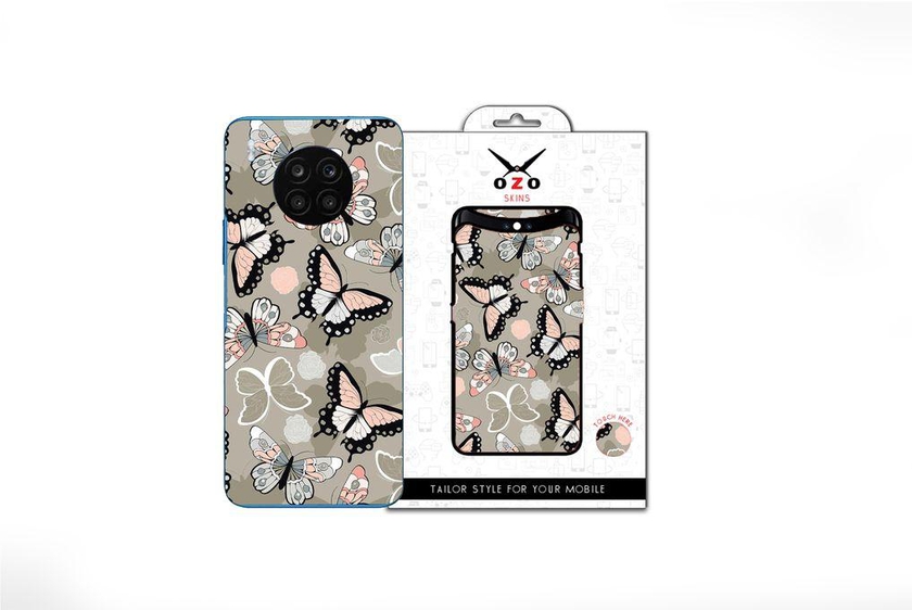 OZO Skins Butterfly Pink Grey (SE145BPG) For Honor 50 Lite