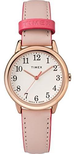 Timex Womens Quartz Watch, Analog Display And Leather Strap - TW2R62800