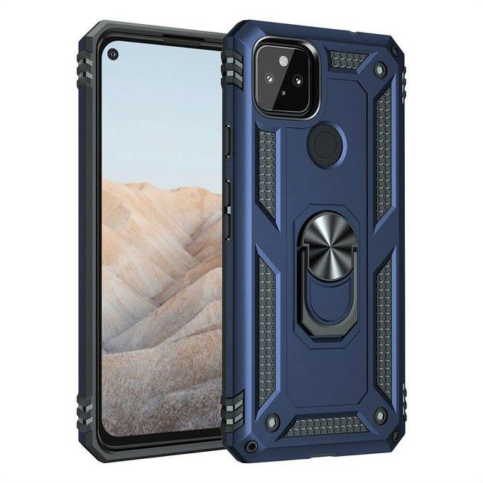Google Pixel 5a Rugged Armour Back Cover Case Blue