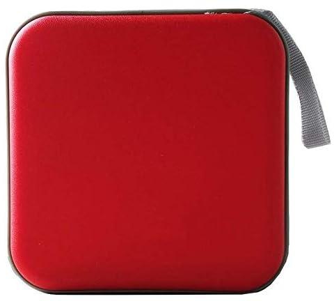 40 Disc CD DVD Portable Wallet Storage Organizer Holder Case Bag Album Box (Red)