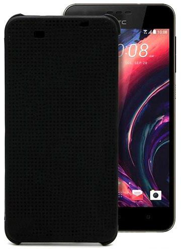 HTC Dot View Flip Cover Case for HTC Desire 10 Pro – Black