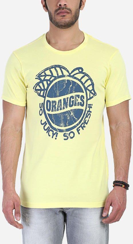 Ravin Oranges Printed T-Shirt - Yellow