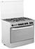 Get White Point WPGC9060XFSAM Gas Cooker, 5 Burners, 90×60 cm - Silver with best offers | Raneen.com