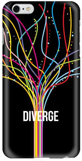 Stylizedd Stylizedd Apple iPhone 6/ 6S Plus Premium Slim Snap case cover Matte Finish - Diverge - Black