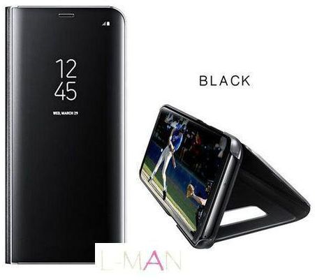 Generic Galaxy S8+ (Plus) Clear View Cover - Black