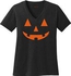 Pumpkin Halloween Costume T-Shirt V Neck for Girls Boys (Black, 7-8 Years)