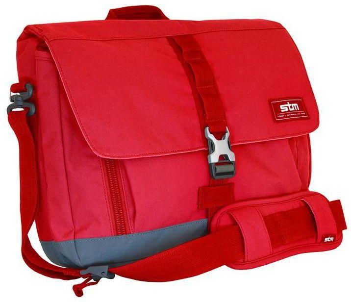 Laptop Shoulder 14 inch Bag by Stm , Red