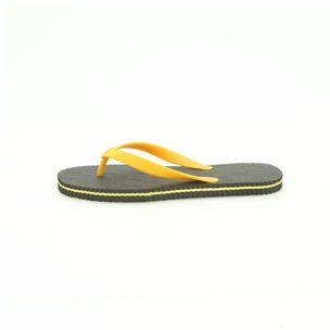 Bata Mens Slip-on Sandal New Blaze Black Yellow Shoes