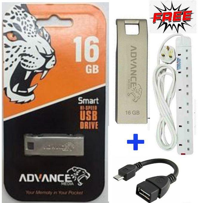 Advance USB Flash Disk 16GB + OTG + Extension Cable