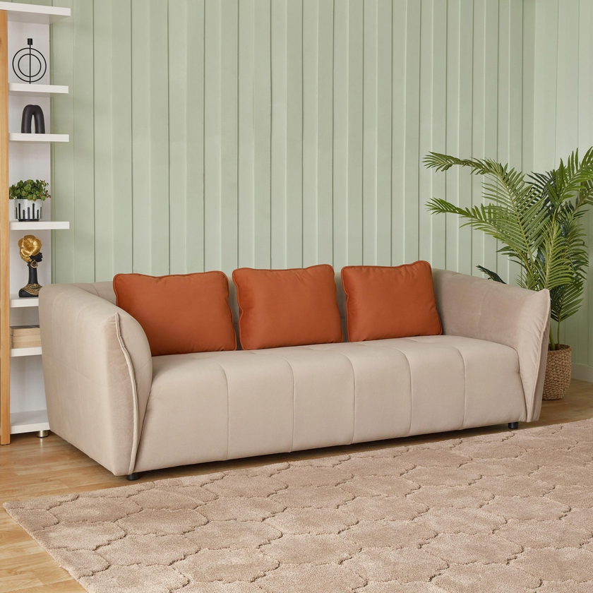 Bologna 3-Seater Fabric Sofa