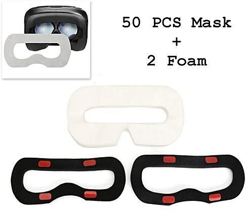 50 PCS Disposable Sanitary Facial Mask Eye Mask Two Foam for HTC VIVE VR Headset 