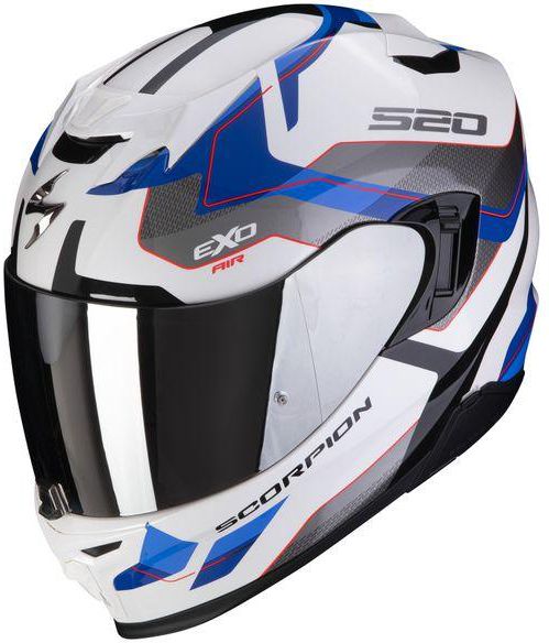 Scorpion EXO-520 Evo Air Elan Full Face Helmet - White/Blue