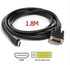 Ipohonline 1.8 Meter HDMI Male to DVI 24 + 1 Male HD Video Cable (Black)
