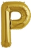Generic Foil Balloon giant letter alphabet foil gold letter P