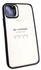 Qi Yang PC Clear Back Cover For iPhone 13 With TPU Frame (6.1) - Blue