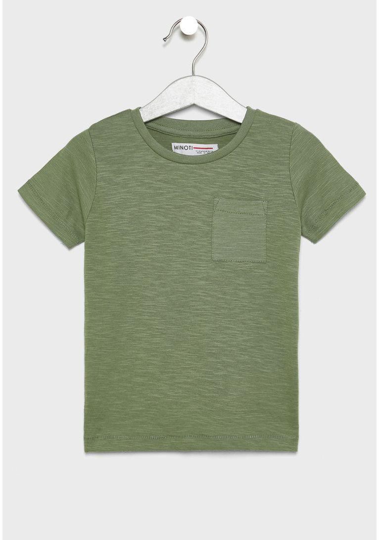 Cotton Infant Pocket Detail T-Shirt Khaki