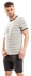 Kady Comfy Pyjama Sets Striped Crew Neck Top With Plain Shorts - Shane Sharcol