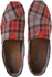 Toms 10003494 Classic Woven Plaid Slip On Flats for Men - 10 US/43 EU, Red