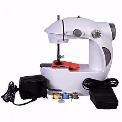 4 in 1 Mini Sewing Machine with Adapter + Foot Pedal