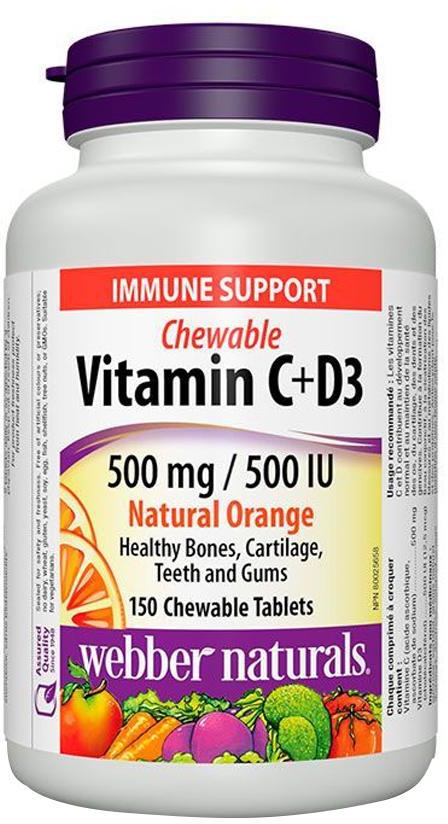 Webber Naturals - Immune Support Vitamin C+D3