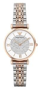 Emporio Armani Two-Hand Women's Watch AR1926 Silver/Rose Gold 32mm
