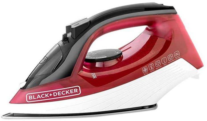 Get Black & Decker X1550-B5 Steam Iron, 1600 watt - Red with best offers | Raneen.com