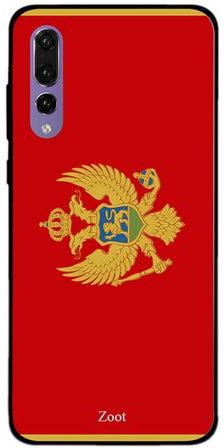 Thermoplastic Polyurethane Skin Case Cover -for Huawei P20 Pro Montenegro Flag Montenegro Flag