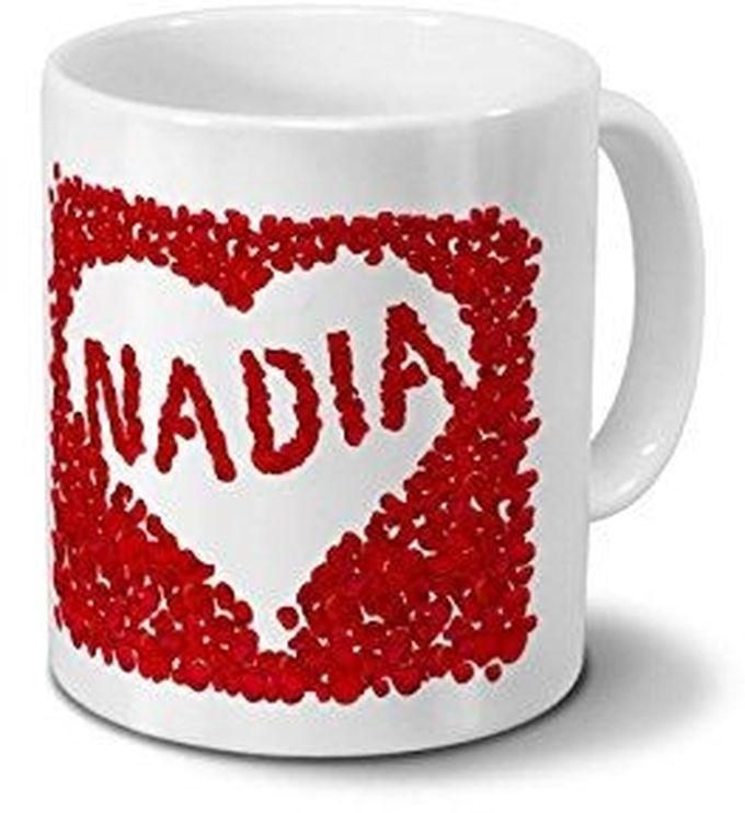 Nadia Floral Ceramic Coffee Printed Mug