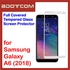 Bdotcom Full Covered Tempered Glass Screen for Samsung Galaxy A6 2018 (White)