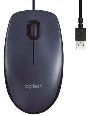Get Logitech M90 Optical Wired Mouse - Black with best offers | Raneen.com