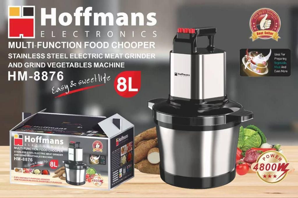 Hoffmans Stainless Steel 8L Multifunctional Food Processor