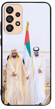 Protective Case Cover For Samsung Galaxy A53 5G Sheikh Mohamed Bin Zayed Al Nahyan And Sheikh Mohammed Bin Rashid Al Maktoum Design Multicolour