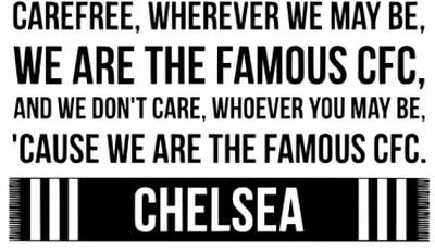 Chelsea Football Fan Club Quote Wall Sticker MXWS