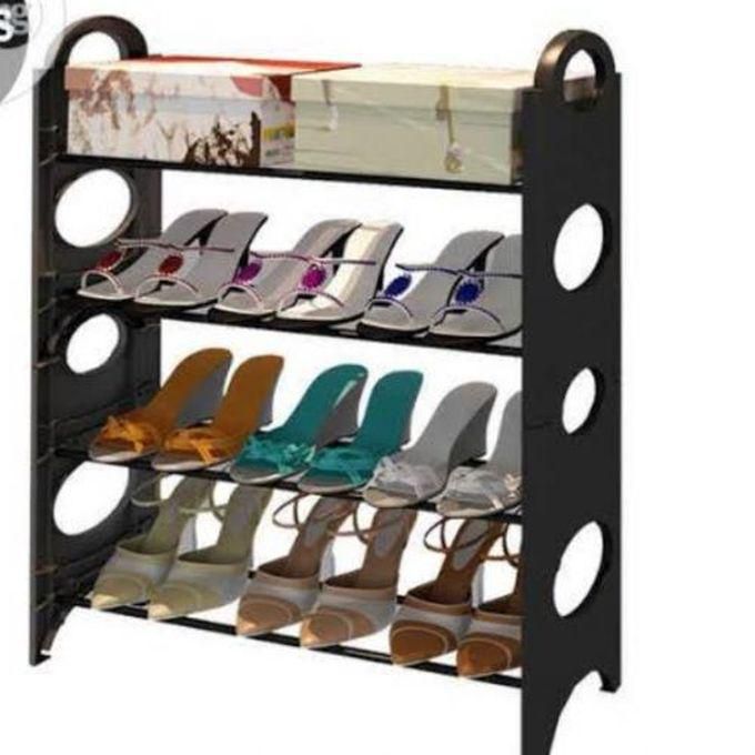 Stackable Shoe Rack For 12 Pairs Of Shoe.