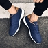 Men's Leather Outdoor Casual Sneakers - Blue