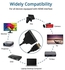 كيبل مقسم HDMI ذكر 1080P الى HDMI مزدوج انثى 1 الى 2 اتجاه HDMI كيبل محول مقسم HDMI لاجهزة HDTV HD وLED وLCD والتلفزيون ويدعم تلفزيونين في نفس الوقت