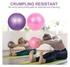 2 pcs Soft Pilates Balls 25CM Exercise Balance Ball Gym Fitness Perfect for Yoga Core Training and Physical Therapy Pink Purple