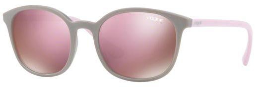 VOGUE Oval Sunglasses for women , Plastic Frame , Red Lenses