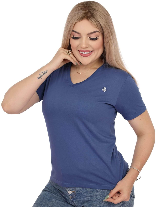 S23-La Collection Women T-Shirt - Blue - Medium