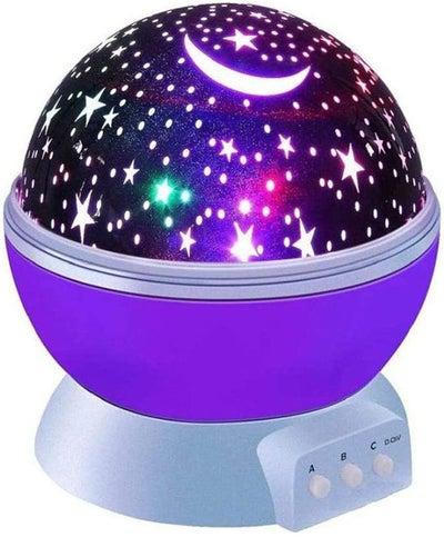 Romantic Dream Rotating Projection Lamp USB LED Night Light Sky Moon Star Master Projector Multicolor 290mm