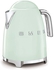 Smeg 50&#39;s Retro Style Stainless Steel Kettle 3000W KLF03PGUK Green