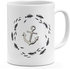 Loud Universe Ceramic Ship Anchor Sail Nautical Mug