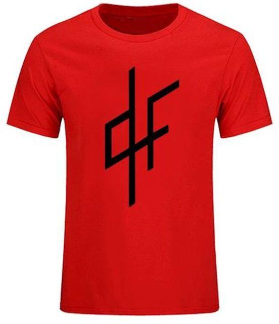 DF RED Round Neck Polo T-shirt For Men/WOMEN