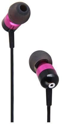 Generic F803 - In-Ear Headset Good Sound Insulation Mic - Pink/Black