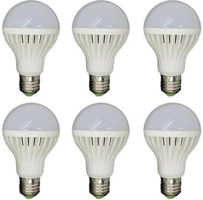 Led Lamp 15 Watt - White - E27 - 6 Pcs