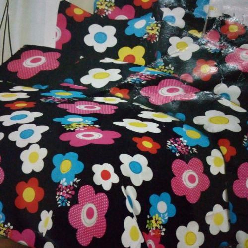 Quality Flowerd Standard Size Cotton Bedsheet And Duvet Set- Multi Colored