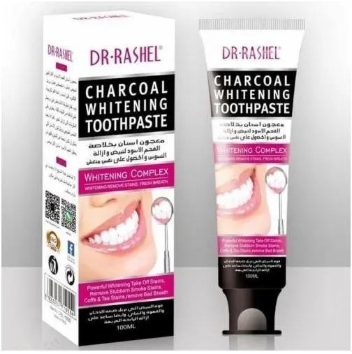 Dr rashel charcoal whitening toothpaste