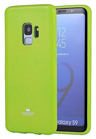 UNIVERSAL MERCURY GOOSPERY PEARL JELLY Series for Samsung Galaxy S9 TPU Full Coverage Protective Back Cover Case(Green)