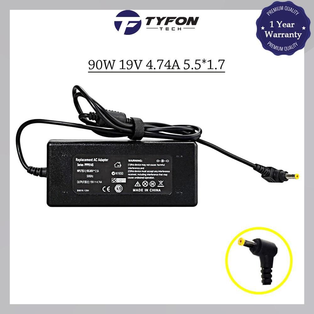 Acer Compatible Laptop AC DC Power Adapter 90W 19V 4.74A 5.5*1.7 Charger